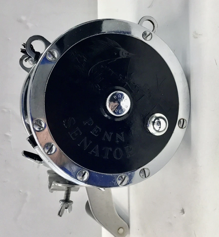 Carrete de pesca de agua salada Penn Senator 9/0 Big Game con manivela eléctrica ¡BONITO!! Foto 3 de 4