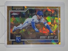BOBBY WITT JR. 2026 TOPPS CHROME SAPPHIRE GOLD REFRACTOR /50 #12 ROYALS Q4060