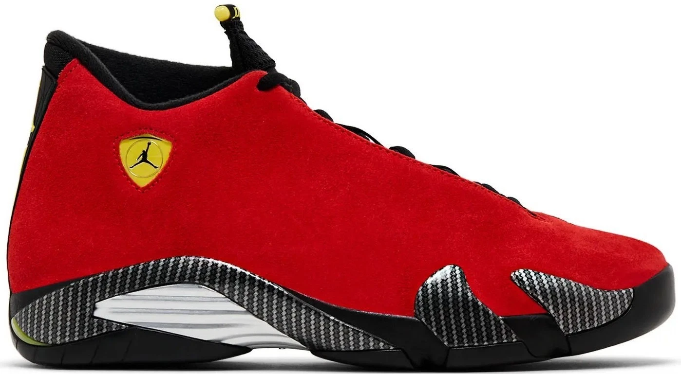 シューズ(男性用) 30cm NIKE AIR JORDAN 14 RETRO FERRARI Air Jordan 14 Retro Challenge Red Ferrari - Droper