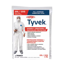 Dupont Tyvek Painters Coverall 2XL Hood Boot Protective Suit Disposable Workwear