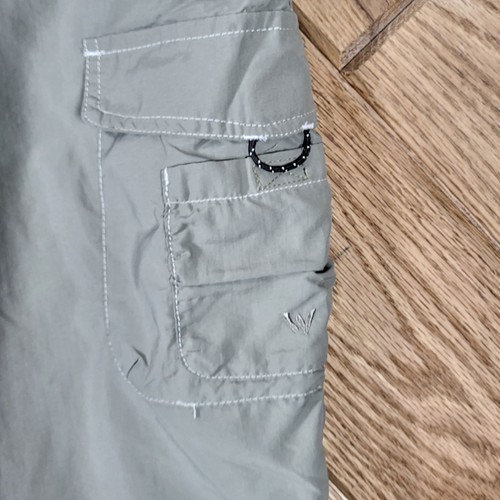 White Sierra Womens Size L Cargo Capri Pants Outdoor Hiking Nylon Utility Bottom - Bild 6 von 8