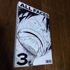 ONE PIECE ALL FACES 3 Monochrome Character Illustration Book Collectible