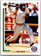 ⚾ 1991 Upper Deck #412c Gary Ward Detroit Tigers