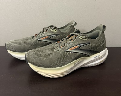 Brooks Glycerin 22 Running Shoes Olive/Tea/Orange Men display picture 3
