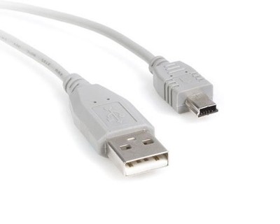 Startech USB2HABM6IN 6in Mini USB 2.0 Cable A to Mini B Gray