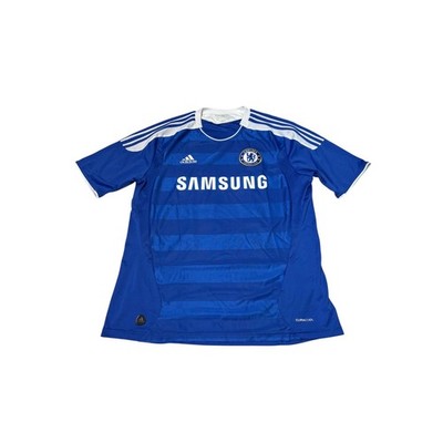 Adidas Chelsea FC 2011-12 Home Jersey Drogba 11 Blue Soccer Shirt Mens 2XL