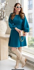 ELIZA J  Long Sleeve A-Line Dress