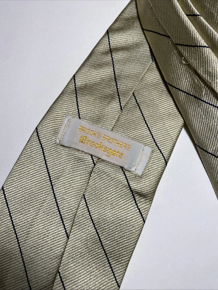 Corbata Brooks Brothers Brooksgate vintage rayas doradas EE. UU. AÑOS 70 Foto 2 de 4