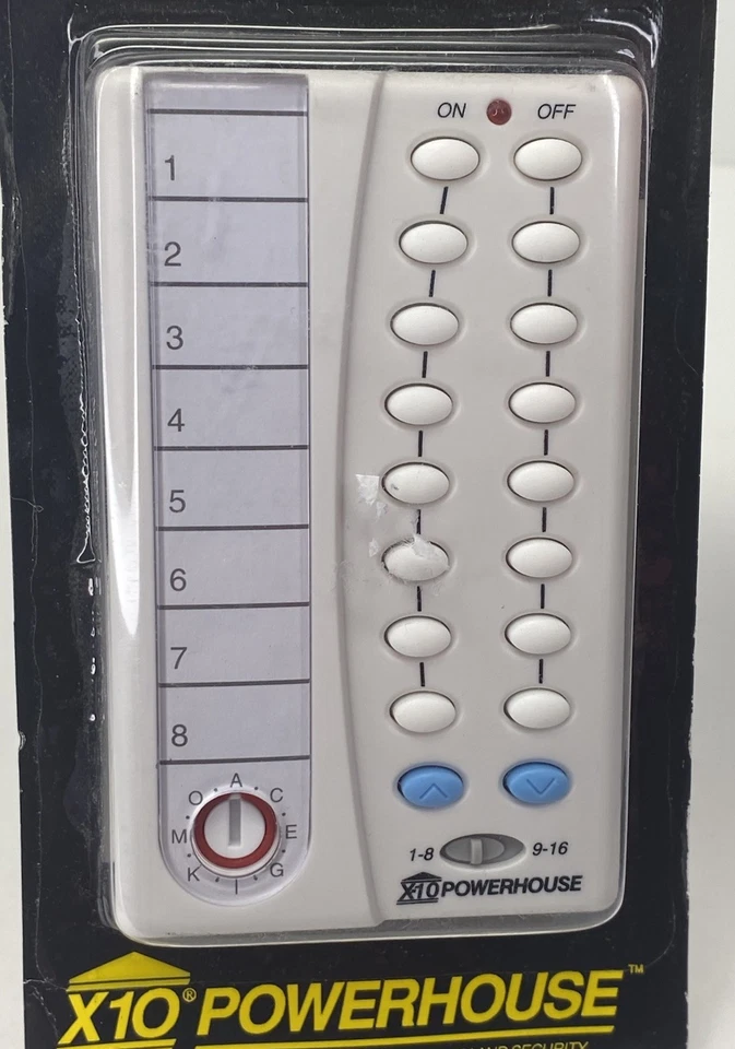 X-10 Powerhouse Home Automation Remote Control Palm Pad Wireless Model HR12A - Image 4 of 4