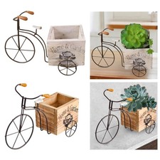 Bike Flower Pot Flower Storage Container Bike Planter for Garden Yard