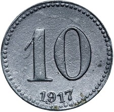 Guben - Gubin - Poland - 10 Pfennig 1917 - Zinc - Emergency Coin