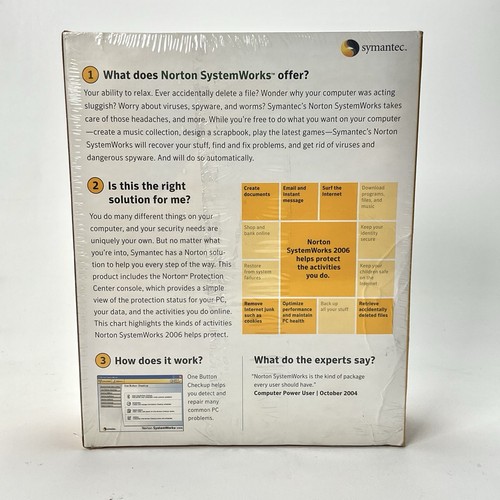 Symantec Norton System funziona 2006 Windows sigillato in fabbrica - Foto 6 di 6