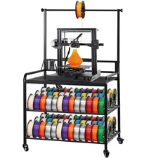 3D Printer Filament Storage Rack,3-Tier 3D Printer Stand with Filament Storage,