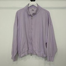 Pink Victoria's Secret Full Zip Sweatshirt Lavender Purple Oversized XXL