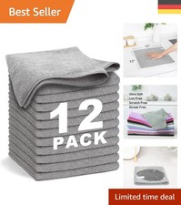 Umweltfreundliche Mikrofasertücher 12 Stück - Farbverblasst nicht,