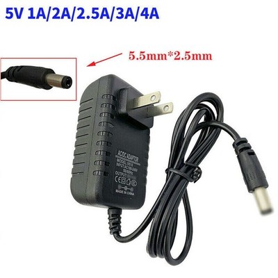 5V 1A/2A/2.5A/3A/4A DC Netzteil Ladegerät Adapter ID/OD 2.5mm x 5.5mm Mitte DE