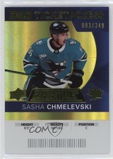 2021 Credentials 2020-21 Debut Ticket Access Yellow 83/249 Sasha Chmelevski 2d8