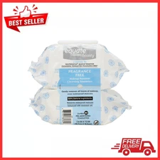 Equate 2-Pack Fragrance-Free Cleansing Makeup Remover Towelettes 80-Count Each