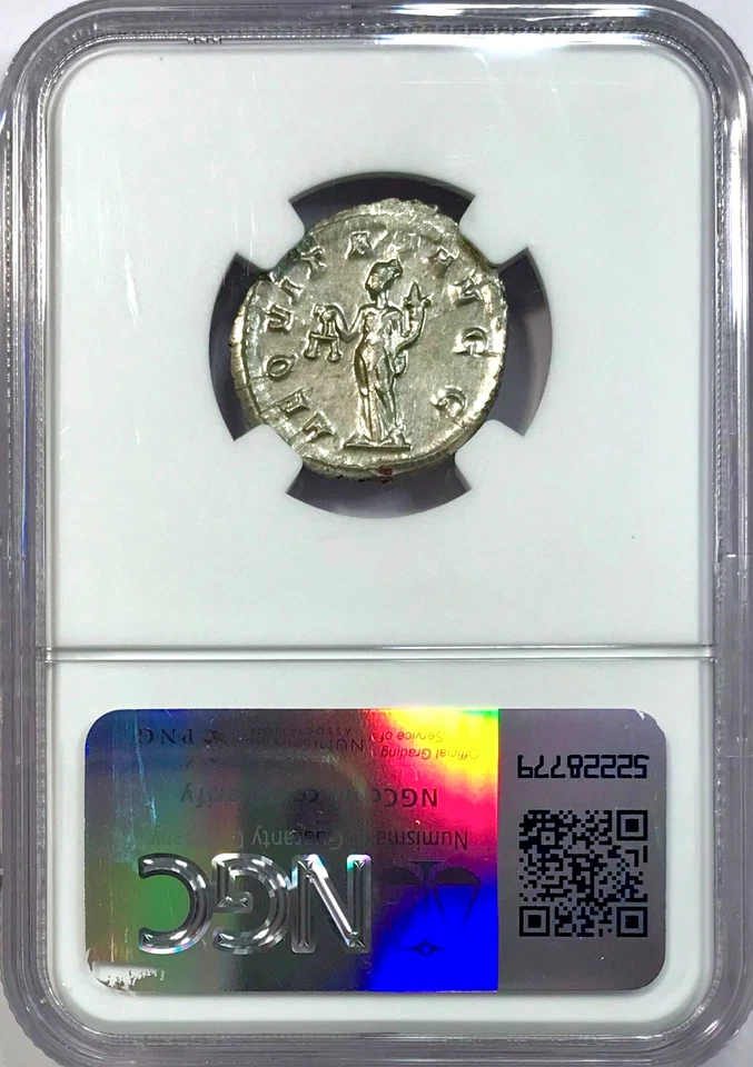 244-249 AD Philip I Ancient Roman Silver Double Denarius Coin NGC MS Mint State - Image 2 of 4