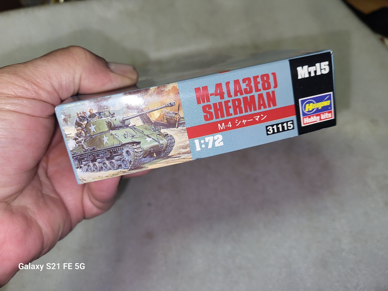 Hasegawa WW II US Army M4 A3E8 Sherman Tank Model Kit 1/72 #31115