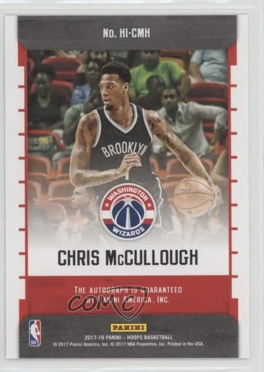 2017-18 Panini NBA Hoops Hoops Ink Chris McCullough #HI-CMH Auto - Image 2 of 2