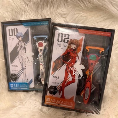 Schick Hydro Shaver Evangelion Asuka Rei Set Limited Edition  Used, No