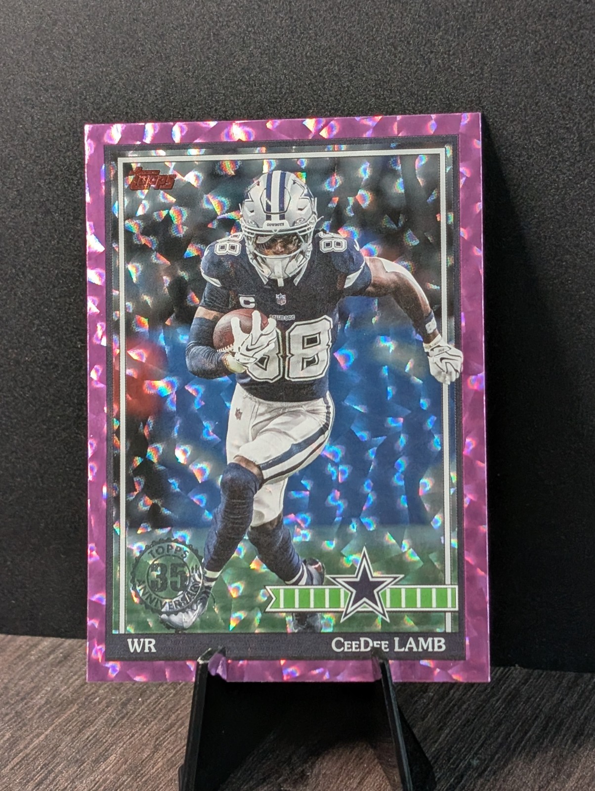 2026 Topps Flagship CeeDee Lamb 1991 35th Pink  Crackle Foil #91TF-29 Cowboys