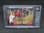 2003-04 UPPER DECK LEBRON JAMES JUMBO ROOKIE OF THE YEAR AUTO /50 BGS 9 JG12