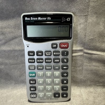 Calculated Industries Real Estate Master IIIx Calculator Model 3405 w Ref Guide 
