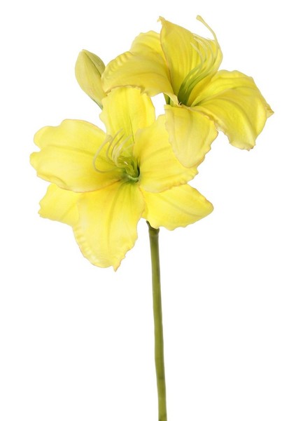 Artplants Kunstblume Taglilie Neulida Mit BlüTten, Gelb, 65Cm, ⌀11Cm-image