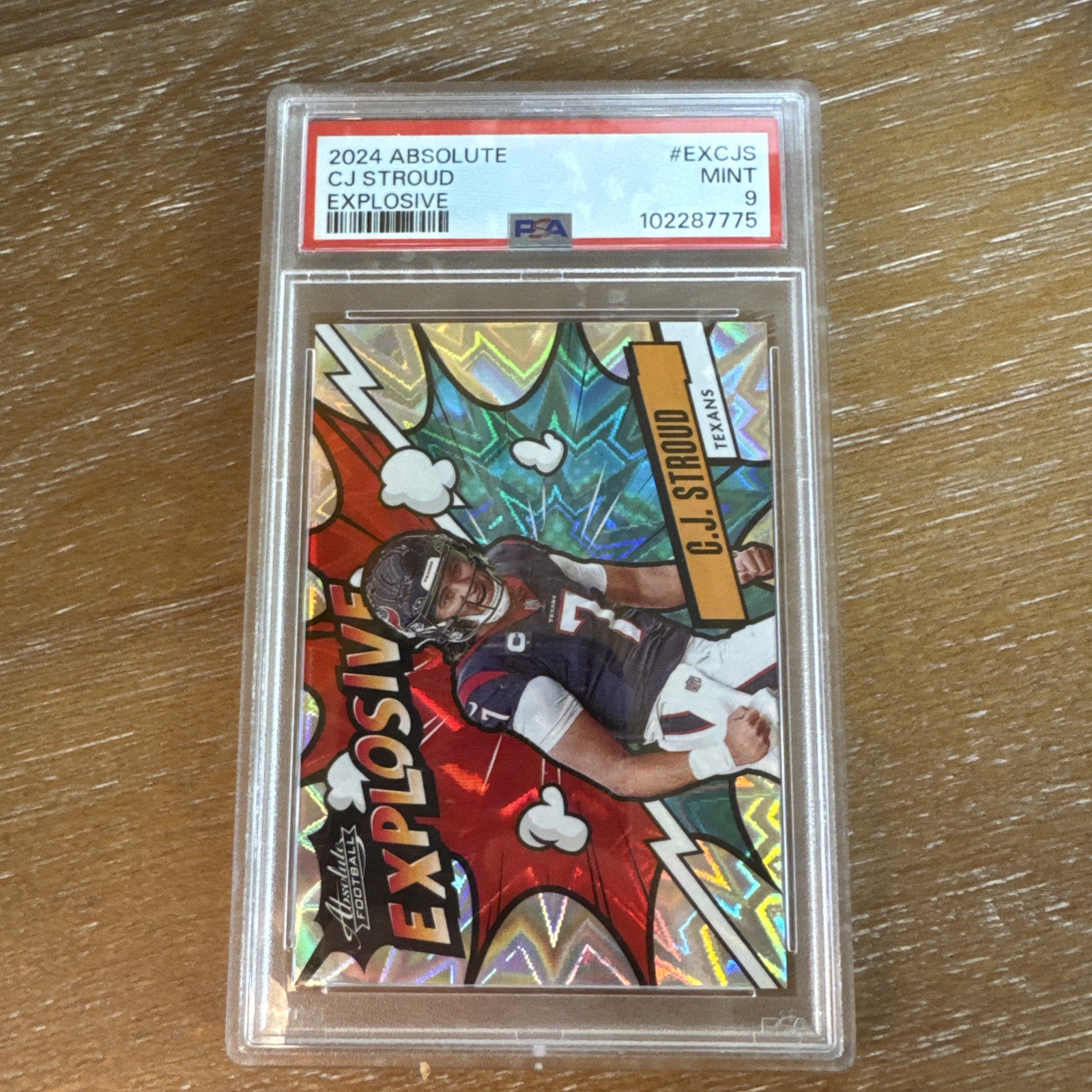 2024 Panini Absolute CJ STROUD EXPLOSIVE CASE HIT #EX-CJS PSA 9 HOUSTON TEXANS