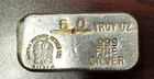 Vintage Phoenix Precious Metals 5 Ounce + .999 Fine Silver Pour Loaf Bar