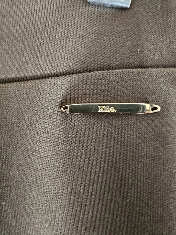 Elie Tahari Women's Green Ankle Leggings Size Medium Pull On Stretch - Image 3 of 4