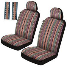 Baja Saddle Blanket Car Seat Covers 6pcs With Seat Belt Front Set Orange Baja Saddle Blanket Car Seat Covers 6pcs With Seat Belt Front Set Orange