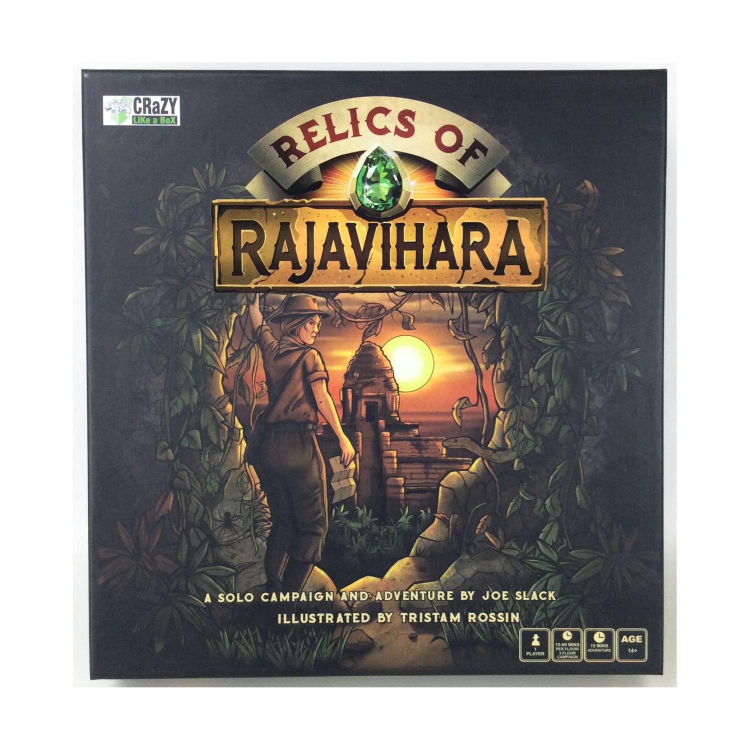 Crazy Like a Box Board Game Relics of Rajavihara Box VG/NM