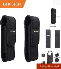 Dual Flashlight Battery Pouch Holder for 6.5" to 8.2" Lights - Tactical Gear