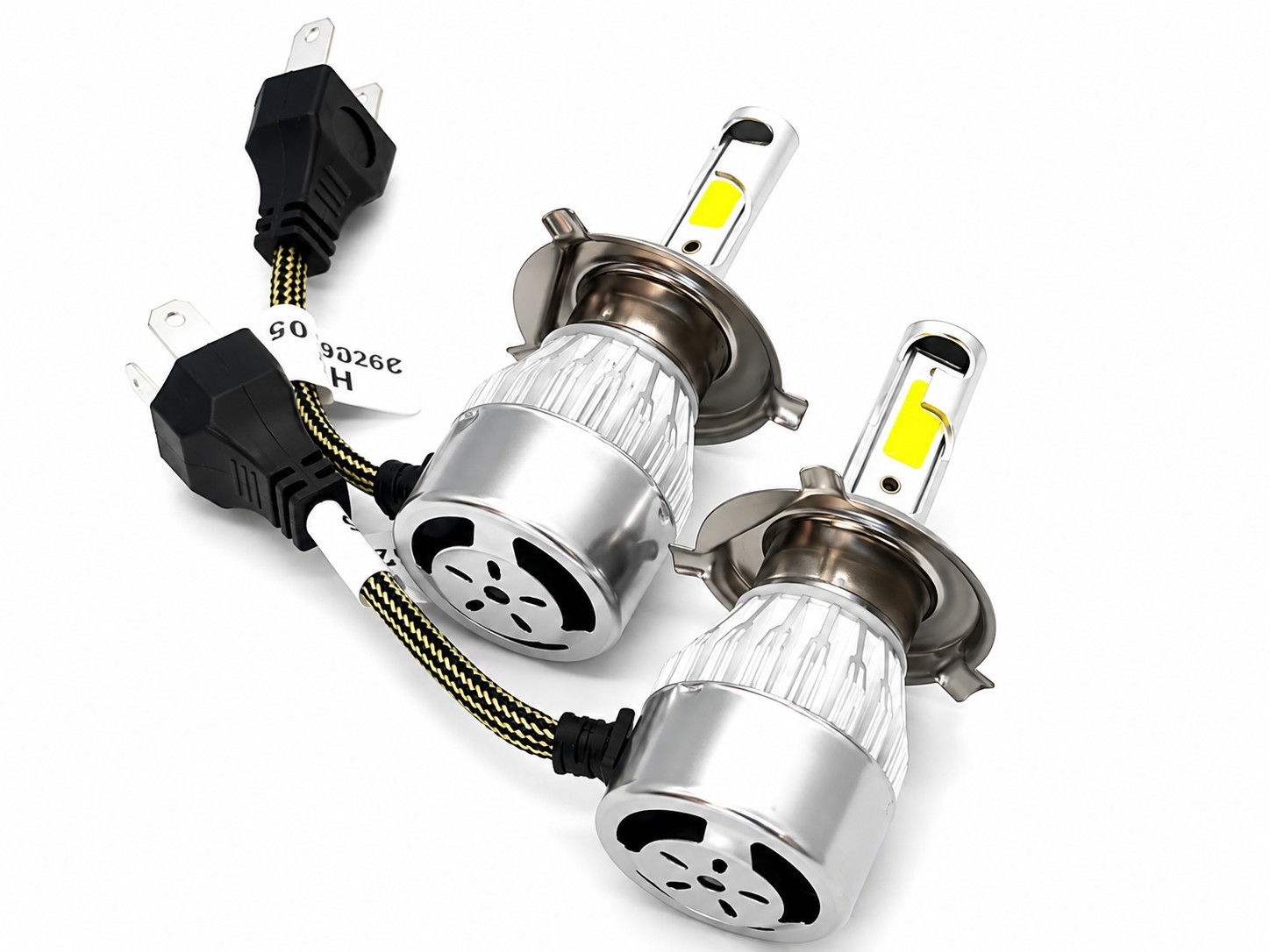 Lampadine Fari Auto H4 LED Classiche Abbaglianti Alti/bassi Ricambio Diretto 6000k - Miniatura 6