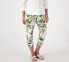 GRAVER Susan Graver Women's Petite Sz Pants XLP LK Fusion Ava Slim Crop