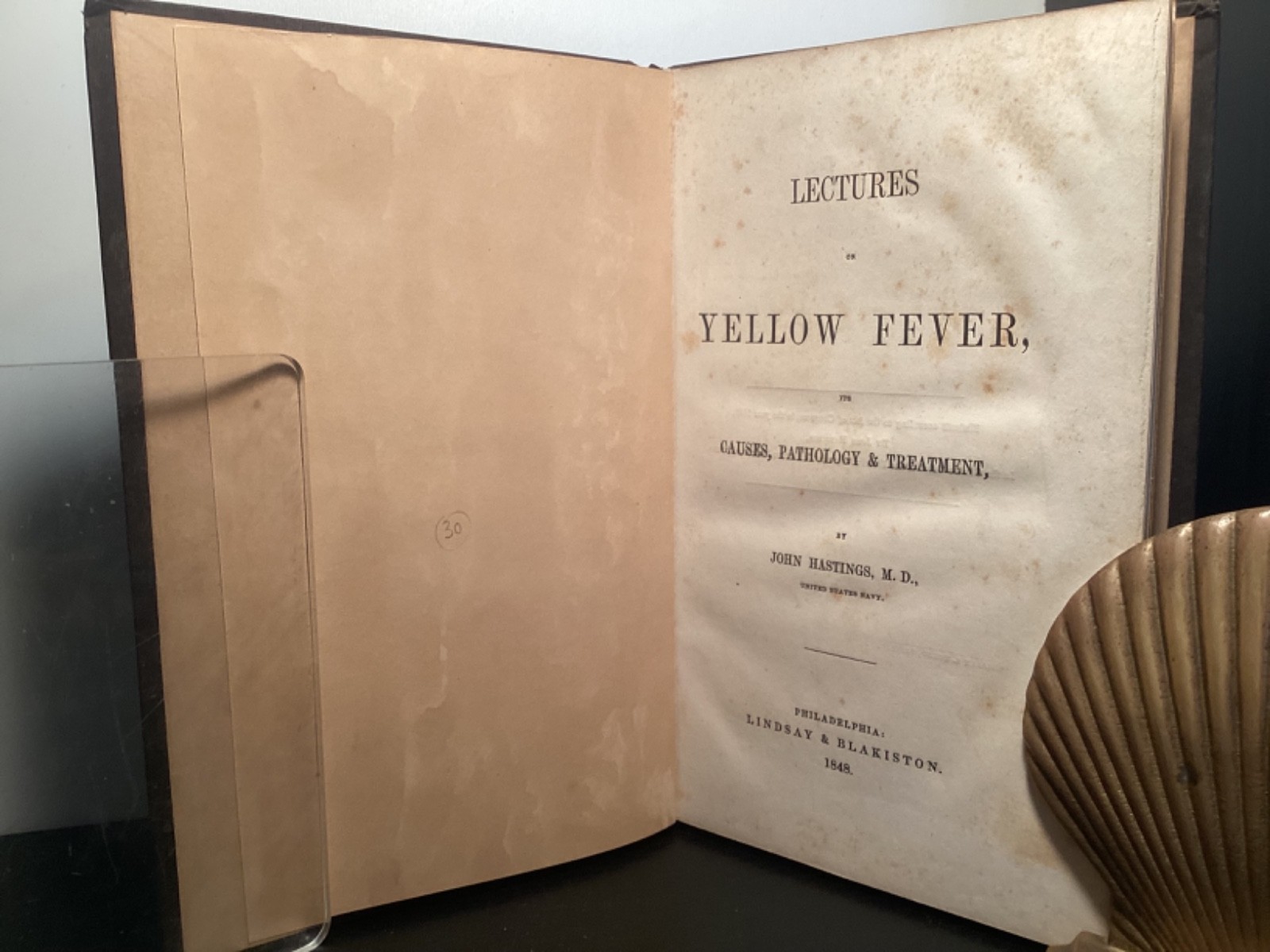 1848 Lectures On Yellow Fever - Causes, Pathology, & Treatment - John Hastings