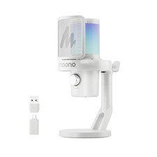 Wireless Gaming Microphone, USB Condenser Mic with Software, Noise Cancellati...
