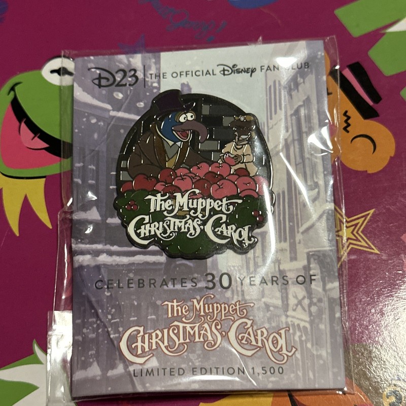 Rare Disney D23-Exclusive Muppet Christmas Carol 30th Anniversary LE 1500 Pin
