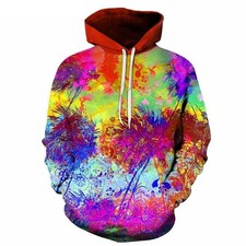 Colourful Flower Art Hoodie Men Woman S-5XL