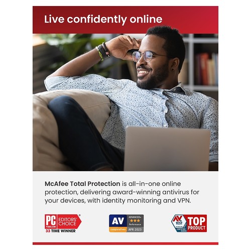 McAfee Total Protection for 5 Users Windows/Mac/Android/iOS/ChromeOS Product Key - Picture 3 of 7