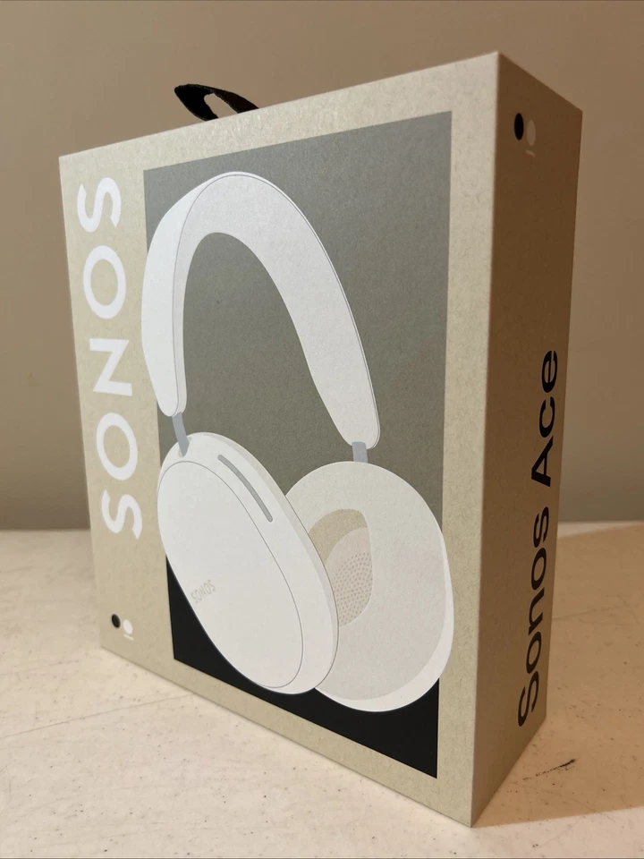 🔥 全新 Sonos Ace 软白色无线包耳式耳机 带降噪 — 第 2/4 张图片