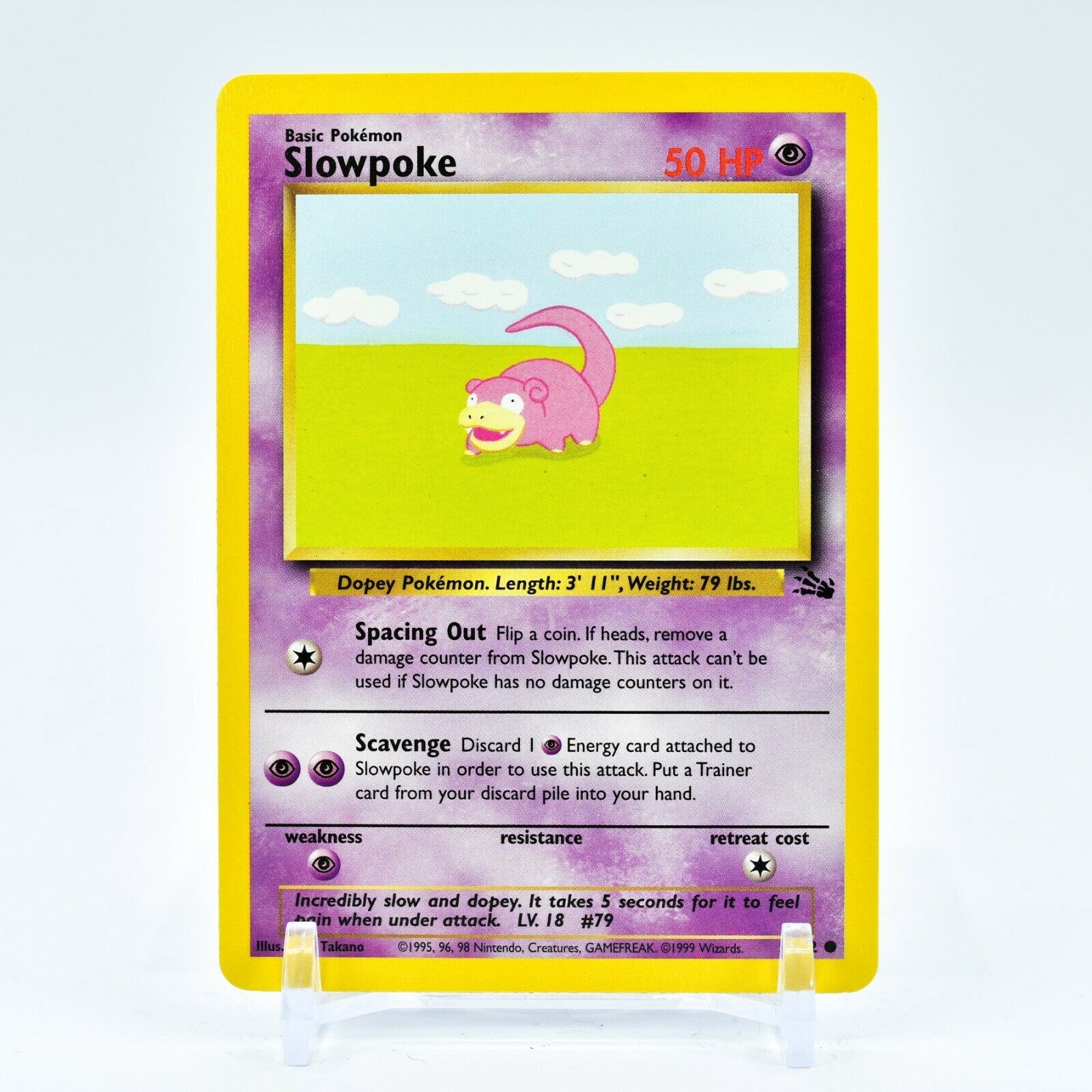 Slowpoke - 55/62 Fossil Unlimited Common Pokemon - NM