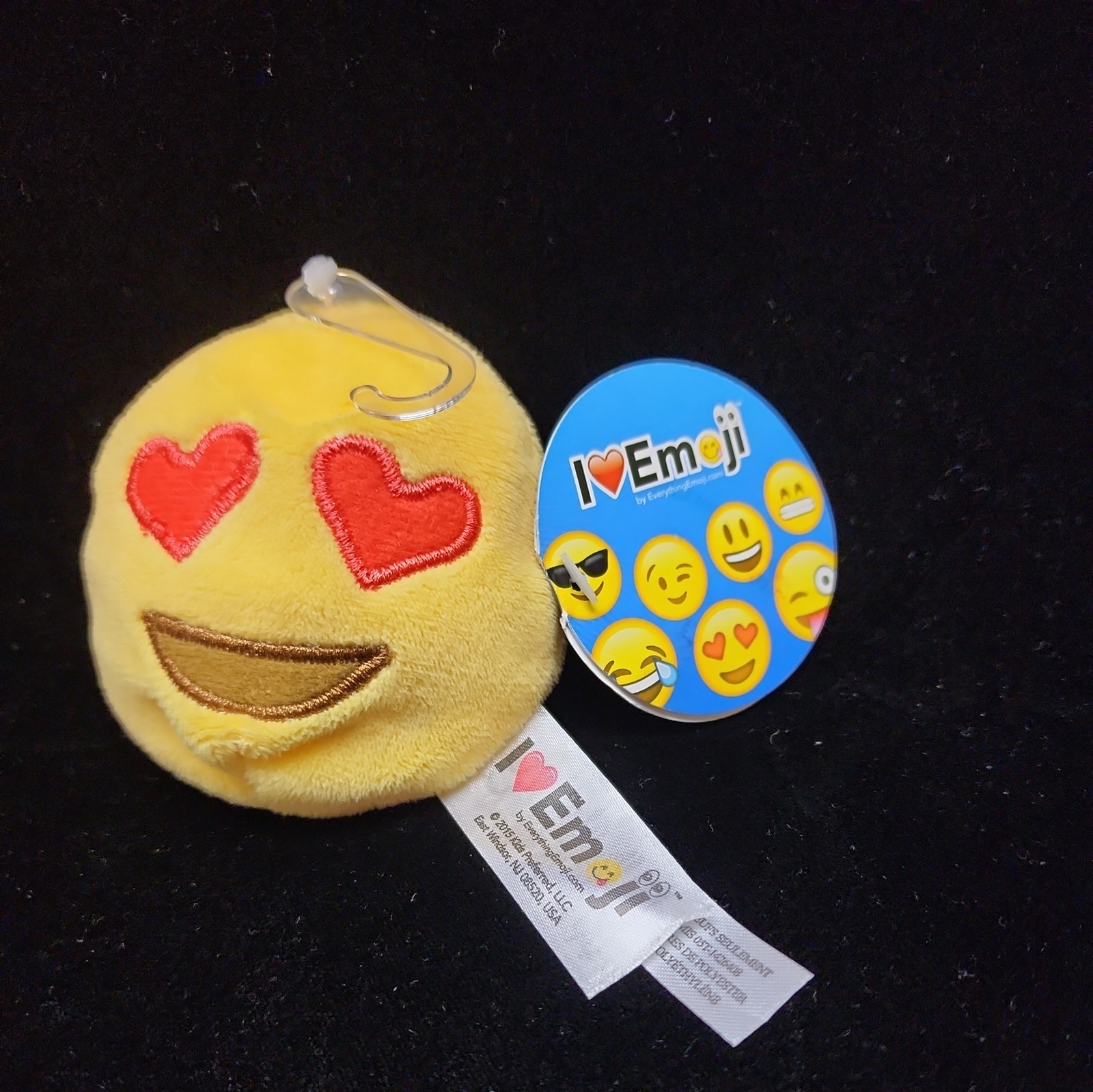 NEW! EMOJI WITH RED HEART EYES 3" Plush Stuffed Animal Toy