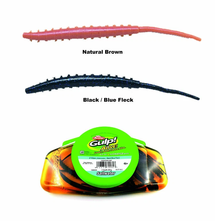 Berkley Gulp! Alive Arenicola, Wattwurm in 2 Farben, Länge 10cm, 18 Stück - Bild 2 von 2