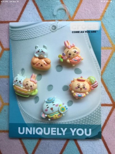 Crocs Handmade jibbitz 5pc Chiikawa Usagi Hachiware japanese manga shoe charms - Picture 5 of 40