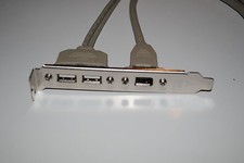 New ASUS, EVGA Universal 2 Port USB 2.0 / 1 Port Firewire 1394 rear Bracket
