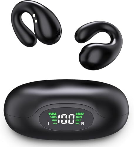 Open Ear Clip Earbuds Over The Ear Headphones Wireless Bluetooth, Ultra Open